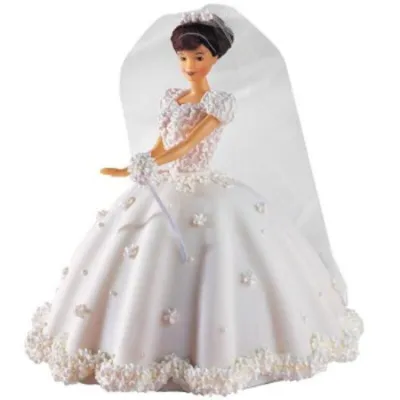 Barbie cake attachment, blonde hair