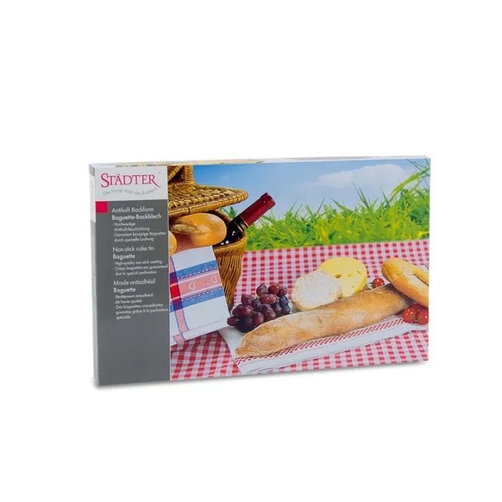 Baguette baking tray 37 x 23.5 cm for crispy baguettes