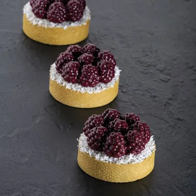 Beeren Silikonform Ø 6 cm, 8 Stück für süsse Patisserie