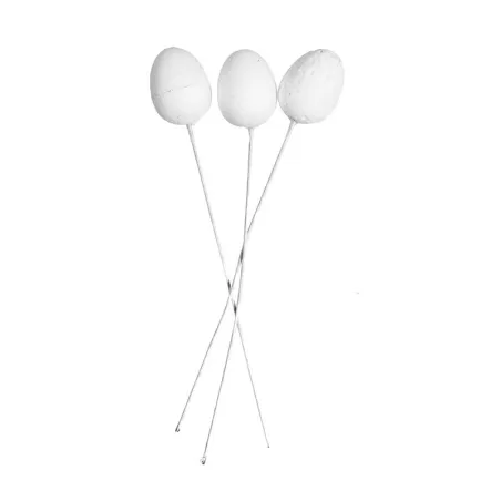 Cône de fleur moyen en polystyrène, 3 pièces