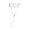 Blumenkegel Mittel aus Styropor, 3 Stück