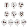 Cappuccino Stencils Set 2, 10 pezzi