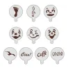 Cappuccino stencils set 2, 10 pieces