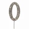Cake topper number 0 diamond look