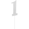 Cake Topper numero 1, Argento
