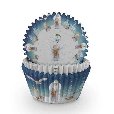 Cupcake molds snowman and forest friends