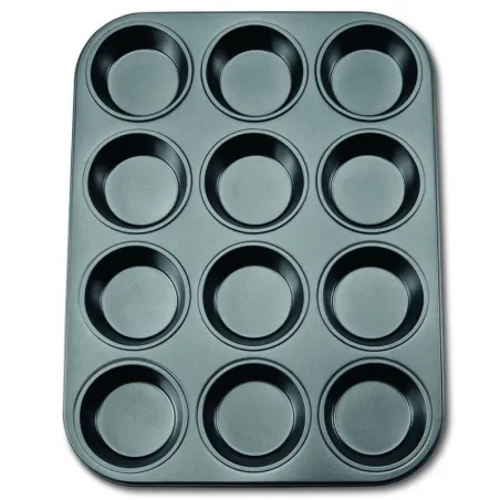 Non-stick cupcake baking tin for 12 sweet muffins
