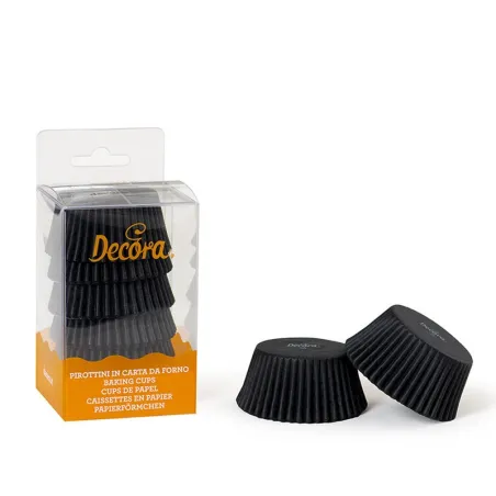 Cupcake molds black, 75 pieces