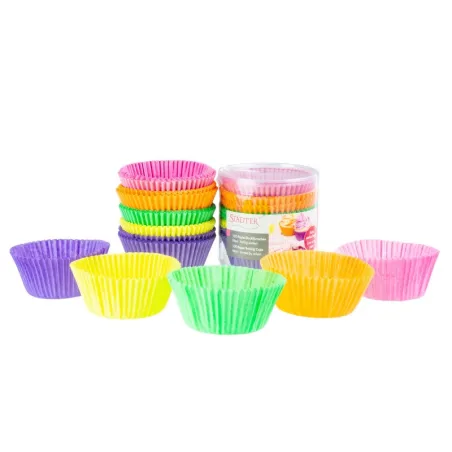 Cupcake cases, colored, extra strong, 100 pieces