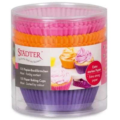 Cupcake Förmchen farbig, extra stark, 100 Stück
