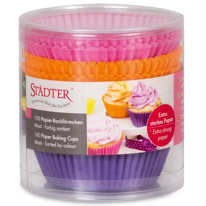 Cupcake Förmchen farbig, extra stark, 100 Stück