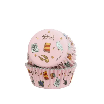 Moules et toppers pour cupcakes HarryPotter, 24 pièces chacun