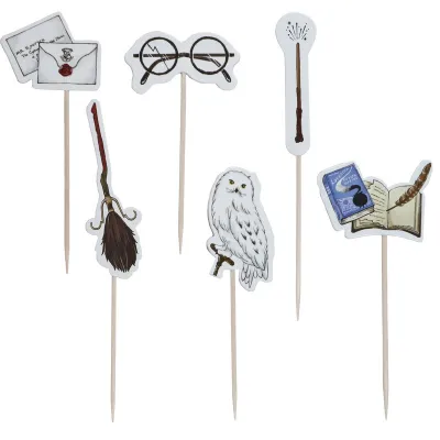 Moules et toppers pour cupcakes HarryPotter, 24 pièces chacun