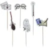 Moules et toppers pour cupcakes HarryPotter, 24 pièces chacun