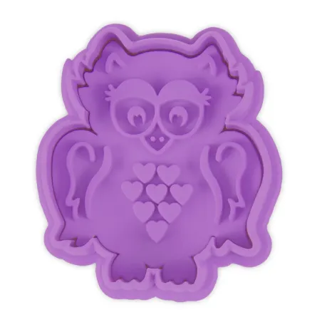 Cookie cutter with owl ejector great decorated biscuits