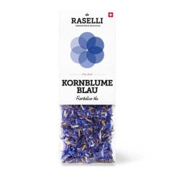 Essbare Bio Kornblumenblüten Blau aus der Schweiz