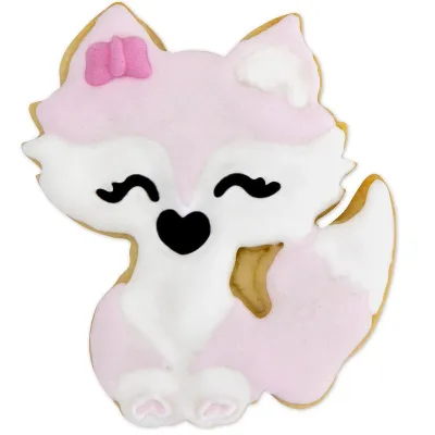 Emporte-pièce en forme de renard avec éjecteur pour réaliser de superbes biscuits décorés