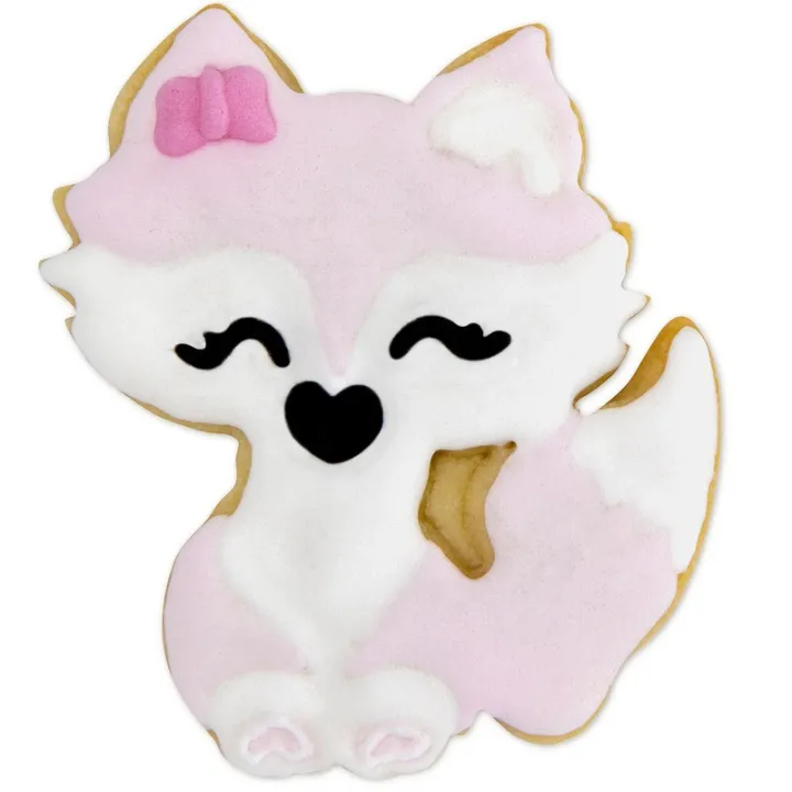 Emporte-pièce en forme de renard avec éjecteur pour réaliser de superbes biscuits décorés