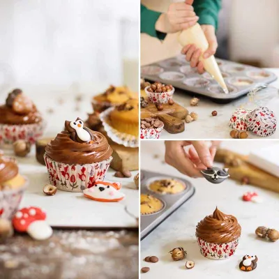 Cupcake Förmchen Fuchs, 36 Stück
