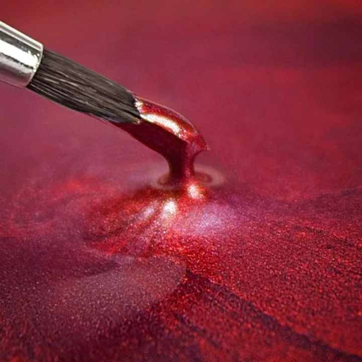 Flüssigfarbe Metallic Ruby Rot, 23 g