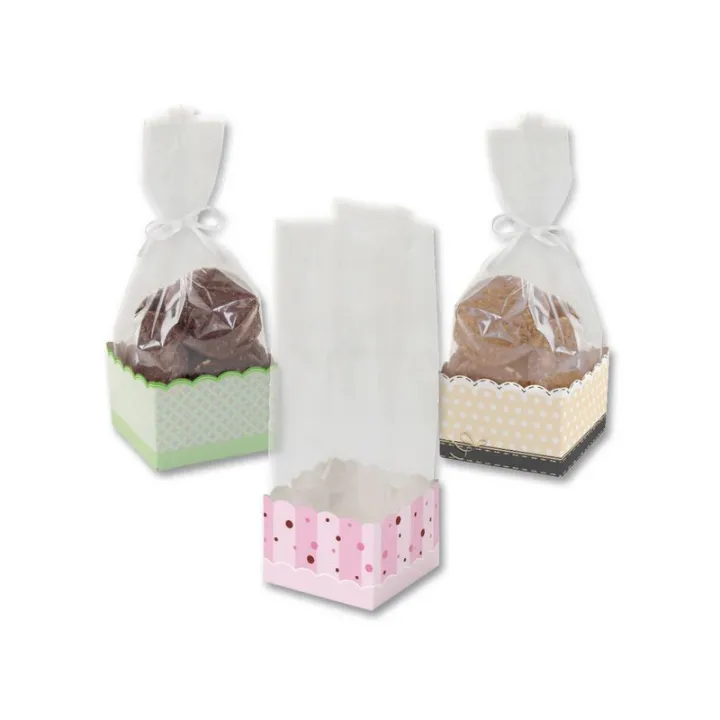 Set di confezioni mini per pasticceria, 6 pezzi per regali eleganti