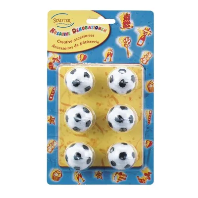 Fussball Kerzen, 6 Stück