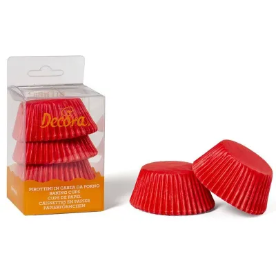 Cupcake Förmchen Rot, 75 Stück