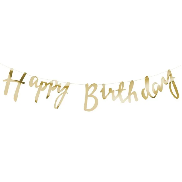Ghirlanda Oro Buon Compleanno, 1,5 metri
