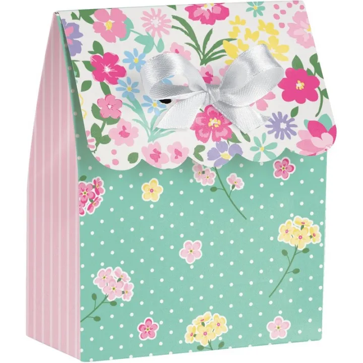 Geschenkschachtel Blumen, 6 Stück