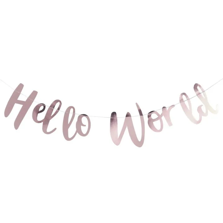 Ghirlanda Hello World, 1,5 metri