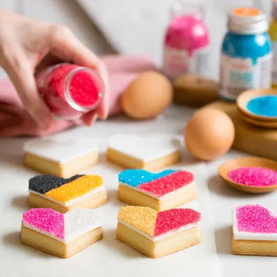 Glitzerzucker Pink, 100 g