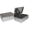 Tea bag box silver, 203 x 157 x 68 mm