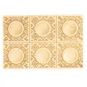 Handgeschnitzte Ravioli 6er-Holzform Nordisch