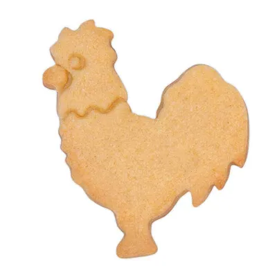 Rooster cookie cutter for delicious cookies