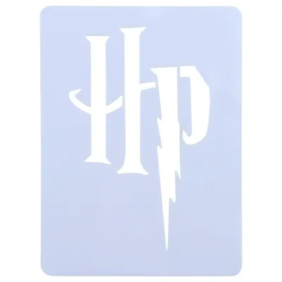 Lo stencil di Harry Potter con il logo HP evoca la magia sui dolci