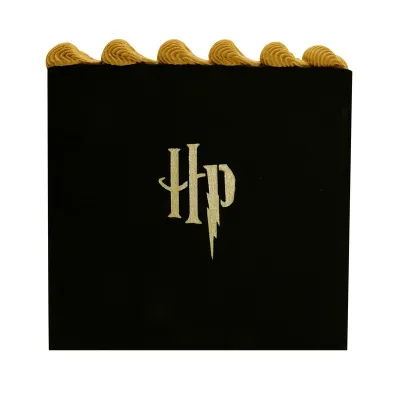 Harry Potter stencil with HP logo conjures up magic on desserts