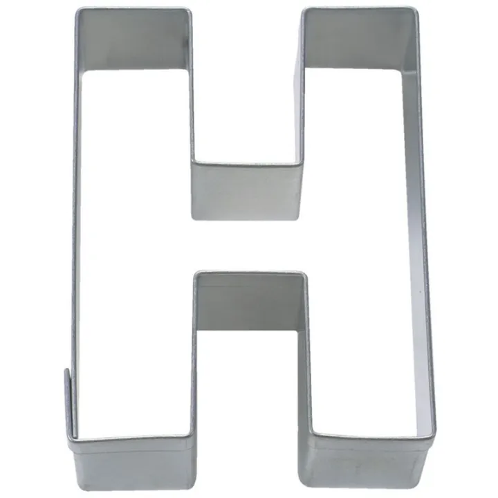 Cookie cutter letter H