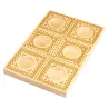 Raviolis sculptés à la main en forme de 6 cœurs en bois