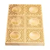 Handgeschnitzte Ravioli 6er-Holzform Decor