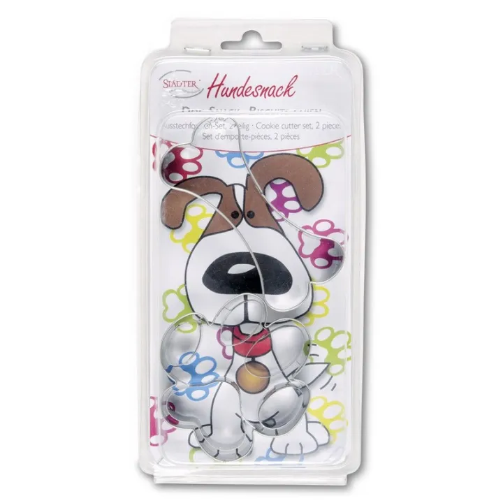 Emporte-pièce friandise pour chien 2 pièces