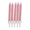 Candele rosa, 10 pezzi