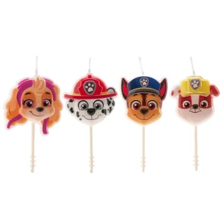 Bougies Paw Patrol, 4 pièces