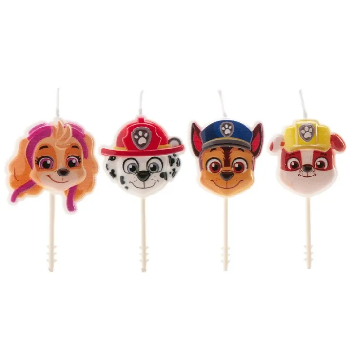Kerzen Paw Patrol, 4 Stück