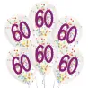 Confetti balloon 60 years, 6 pieces