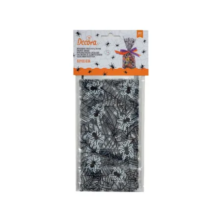 Clear bag spider web