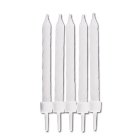Candele bianche, 10 pezzi