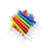 Kerzen bunt mit Glitzer, 12 Stück