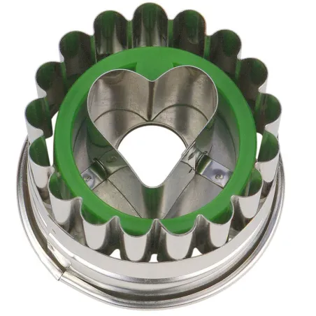 Linz cookie cutter with heart ejector, 4.8 cm