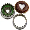 Emporte-pièce Linzer avec éjecteur de cœur, 4.8 cm