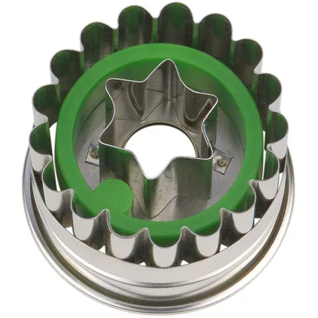 Linz cookie cutter with star ejector, 4.8 cm